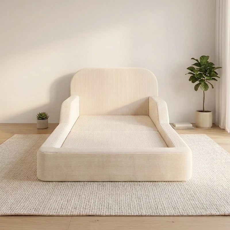 Hot Sale Montessori Foam Floor Bed for Children Bedroom Furniture Safe Kids Soft Frame Beds With Sponge Mattress Pre-Assembled