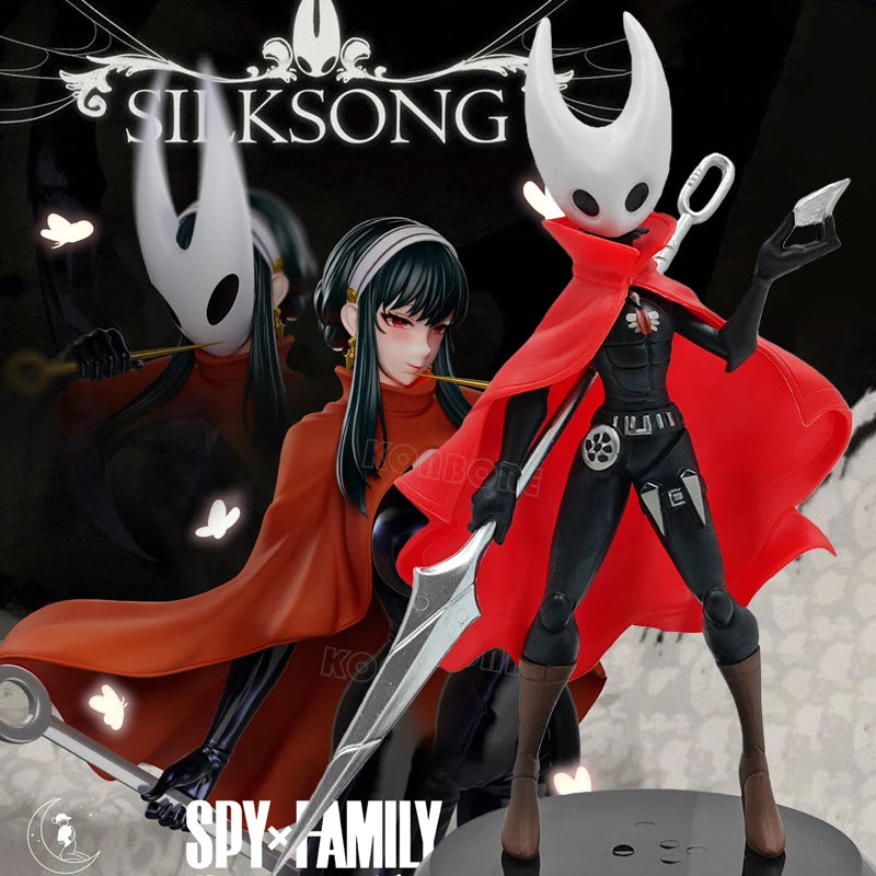 Hollow Knight Gods Nightmares Hornet Anime Game Figure SPY FAMILY Yor Forger Action Figure The Knight Figurine Model Doll Toys