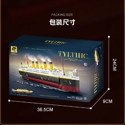 MOC Creative Titanic Semi-Mechanical Building Blocks Model Educational Desktop Decoration Bricks for Adults Gift