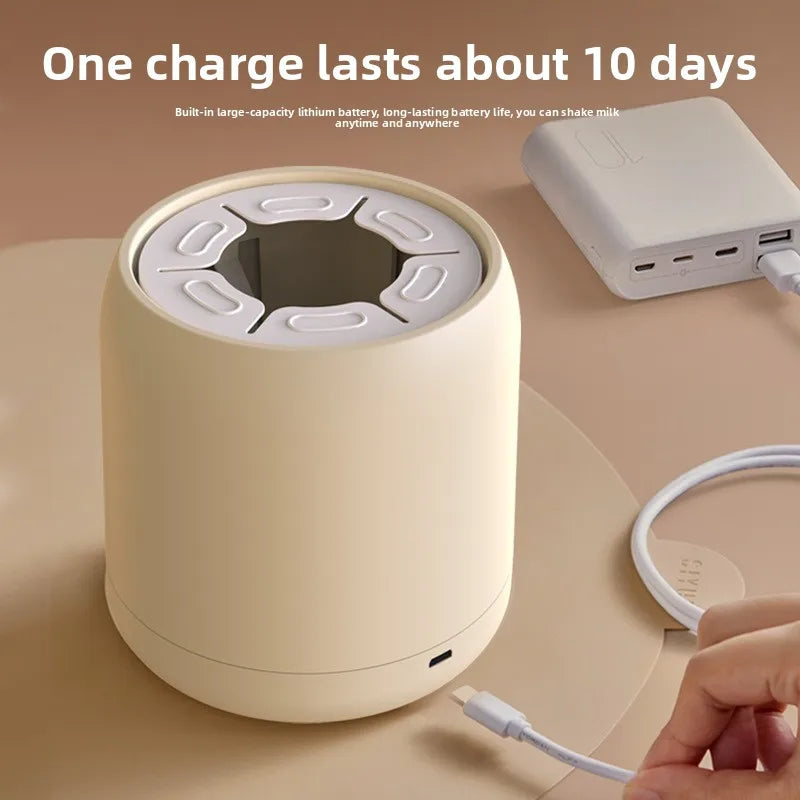 Electric Milk Shaker Baby Smart Milk Foaming Machine Portable Milk Foaming Machine Milk Adjuster Automatic Milk Flushing Machine