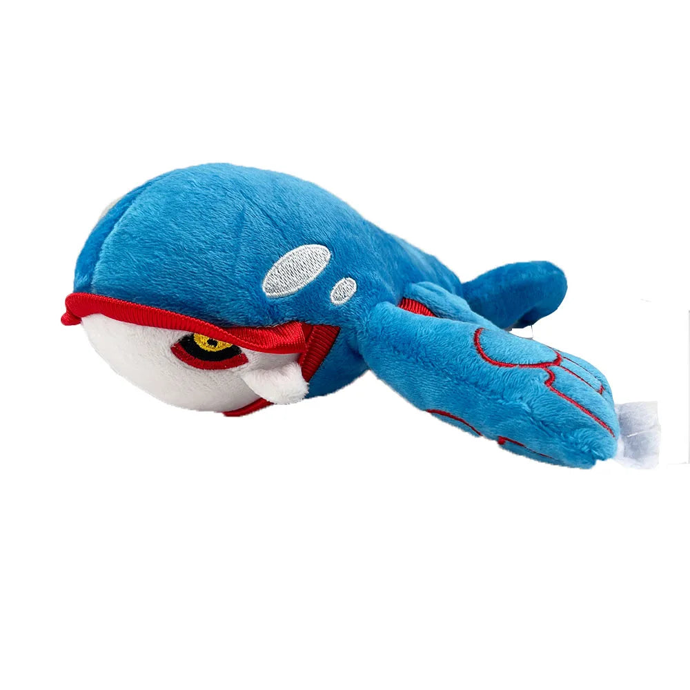 Kyogre Pokemon Shiny Kyogre Plush Toy  Ancient Pokémon Kawaii Whale Soft Stuffed Animal Doll Christmas Gifts for Kids