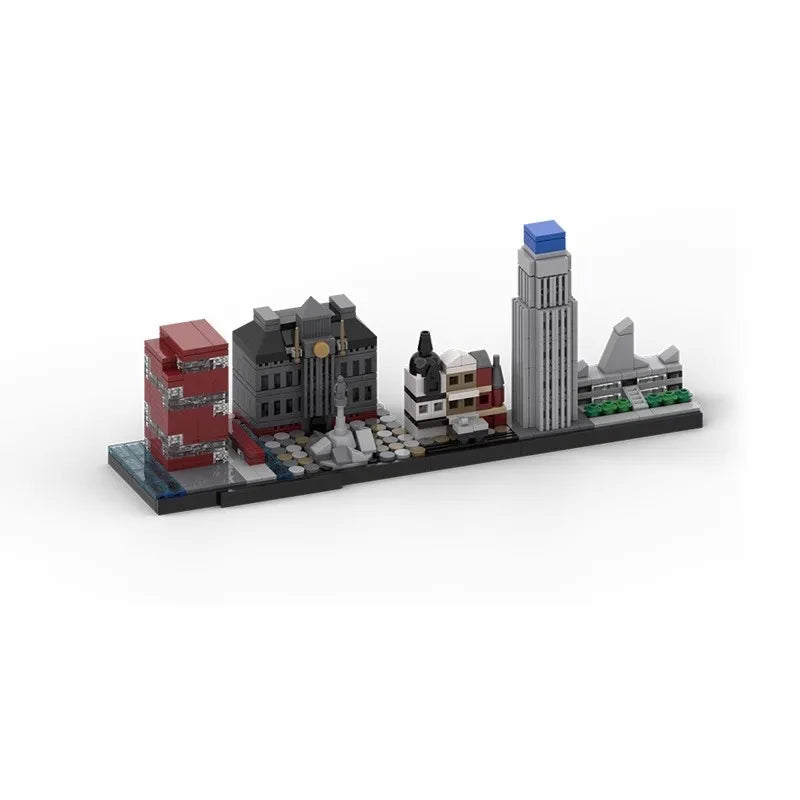 2024 New Hot City Movie Skyline Bricks Pisa Rome Rotterdam Cambridge Education Architecture Building Blocks Fans Birthday Toys