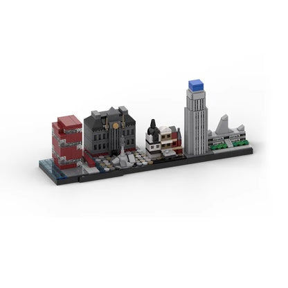 2024 New Hot City Movie Skyline Bricks Pisa Rome Rotterdam Cambridge Education Architecture Building Blocks Fans Birthday Toys