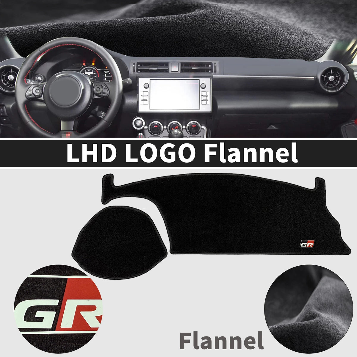 for Toyoa 86 GR86 2021 2022 2023 2024 2025 Car Dashmat Dashboard Cover Pad DashMat Sunshade Protective Carpet Accessories