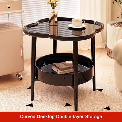 Modern 40*40CM Side Table Plastic Samll End Table Decorative With Storage Bedside Table for Living Room