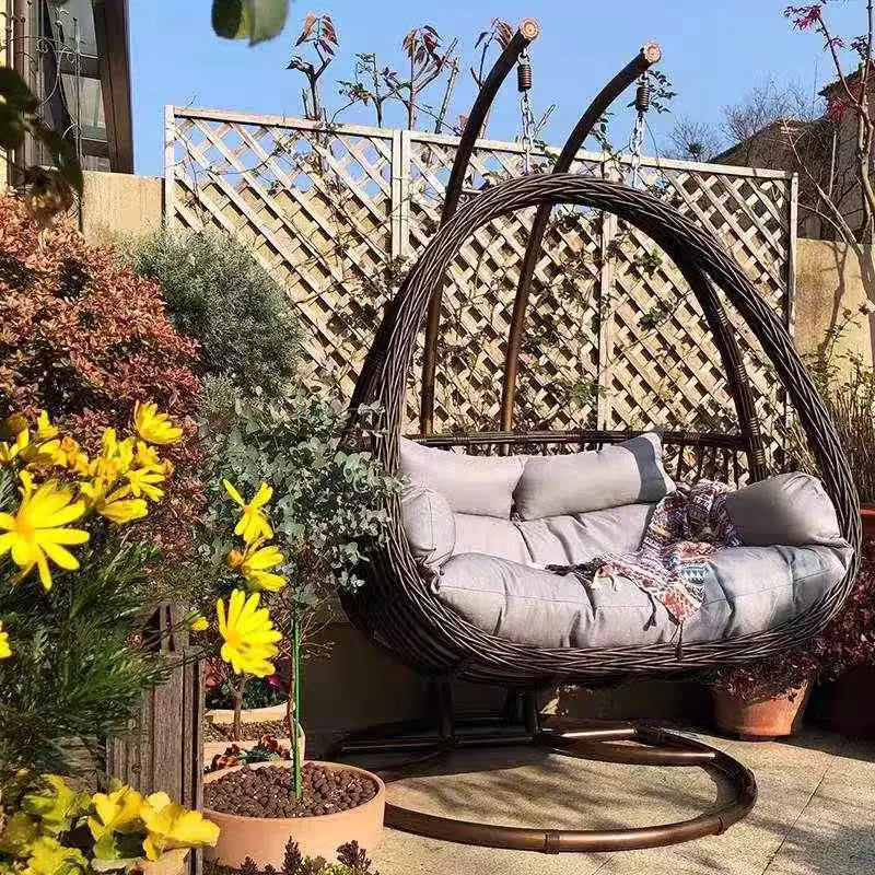 Home Basket Chair Modern Outdoor Garden Furniture Lazy Sofa Basket Egg Leisure Rattan Chair