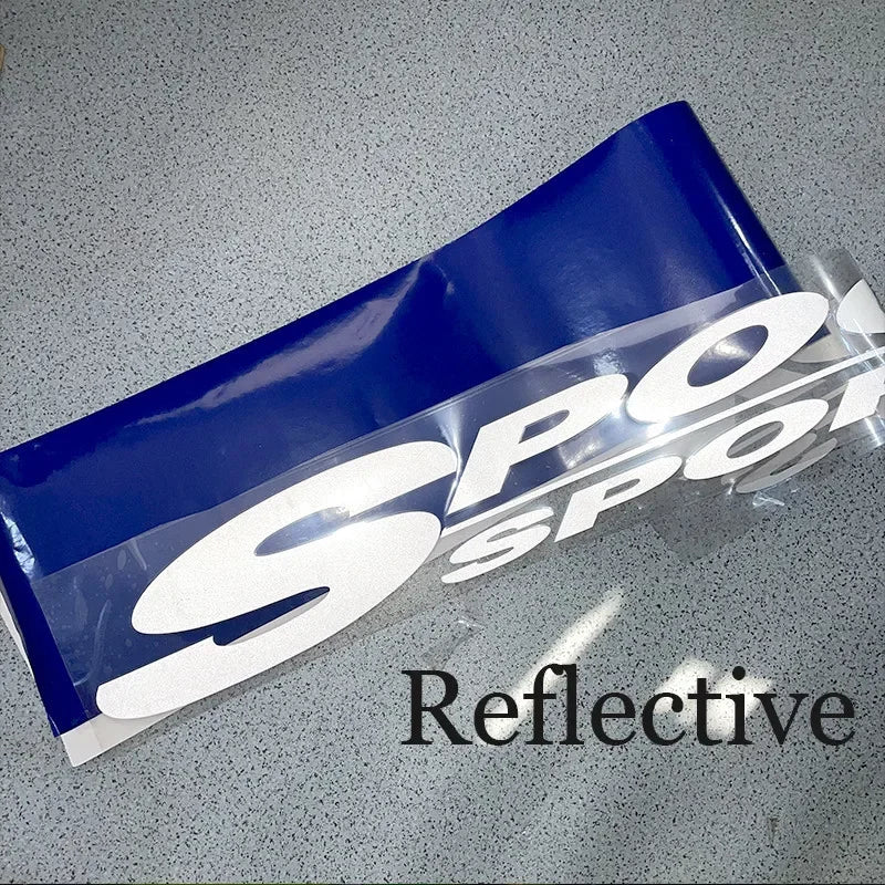 JDM Front Windshield Sticker Car Vinyl Sticker Universal Waterproof Race Car Body Truck Bumper Rear Window Decal
