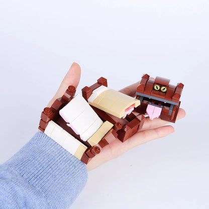 Medieval Scene Building Blocks Castle Street View Winery Tavern Loom Stove Leather Drying Rack Shooting Range Cannon Bricks Toys