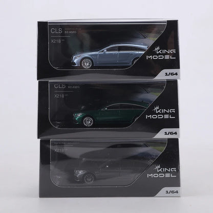 King Model 1:64 CLS63 AMG Gray/Blue/Green Alloy Model Car Limited Edition 999