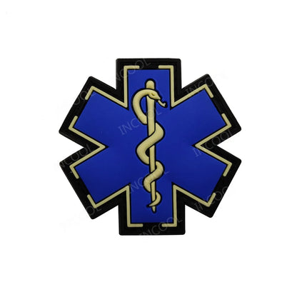 PVC Medic PARAMEDIC Skull Patches Decorative Patches Strip Combat Rubber Chevron IR Reflective Appliqued