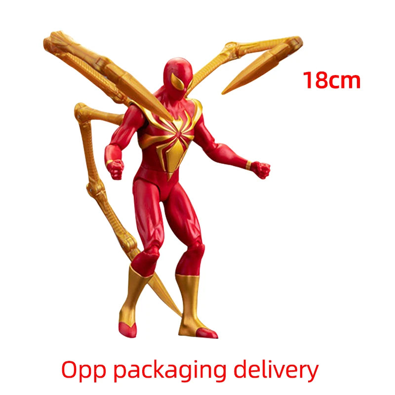 18CM Avengers Legends Figure ZDTDS Original Toy Set Spider Captain Miles Morales Thanos Ghost Iron Man Hulk Box Thor Falcon Doll