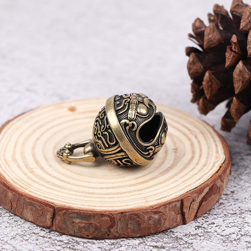 Brass Handicraft Die Casting Drop Bell Key Car Button Wind Bell Sect Bronze Bell Creative Gift Home Decoration Pendant
