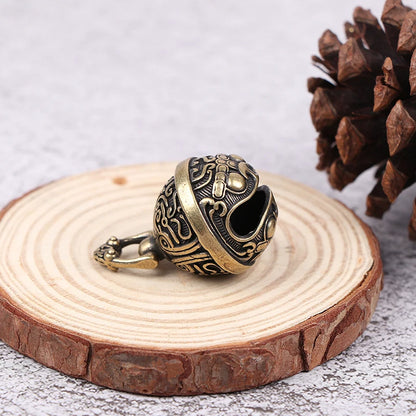 Brass Handicraft Die Casting Drop Bell Key Car Button Wind Bell Sect Bronze Bell Creative Gift Home Decoration Pendant