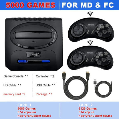 16BIT Segas-MD Video Game Console For Sega Mega Drive Genesis Dendy Console Support HD Output Retro Game Machine