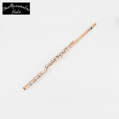 MURAMATSU Flute17-hole Holes C Key Professional Transverse Flute Concert Musical Instrument with Box Cleaning Cloth Stick Gloves