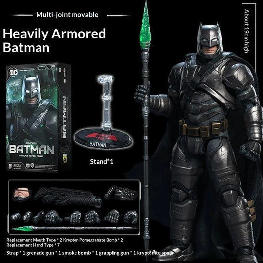 Fondjoy 1/9 Scale Armored Batman Action Figure BvS Justice League Collectible Model Toys Fully Articulated 19cm