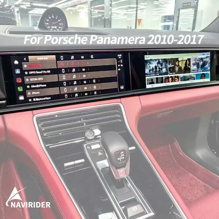 Carplay for Porsche Panamera 970 Upgraded Interactive Dual Screen 12.3 Inch + 10.25 Inch Android Multimedia Video Player