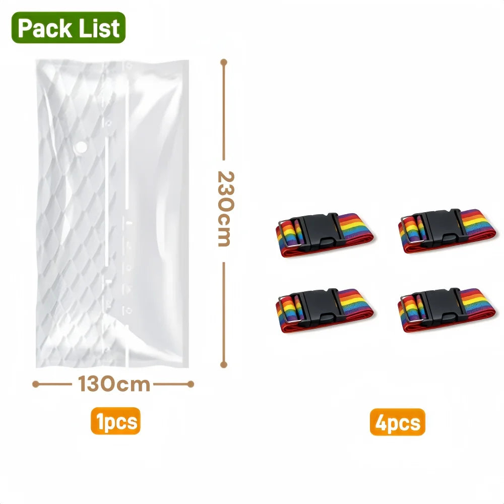 Mattress Vacuum Compression Bag for Latex Memory Foam 80% Space Saving Moving Storage Queen King Reusable Dustproof 2026
