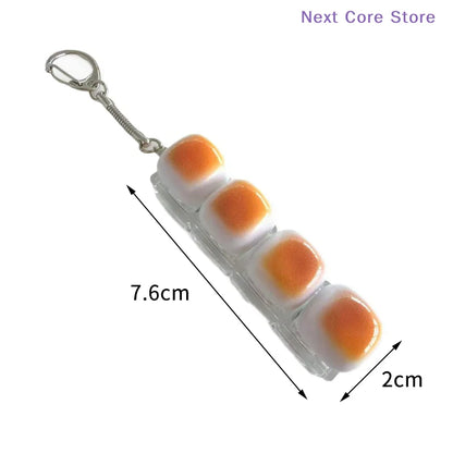 [NC]1PC Caramel Bread Keyboard Stress Relief Button Light Keycap Backpack Pendant Keychain For Office Adult Accessory[NC]