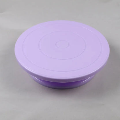 Plastic Cake Plate Turntable Rotating Anti-skid Round Cake Stand Cake Decorating Rotary Table Kitchen DIY Pan Baking Tool