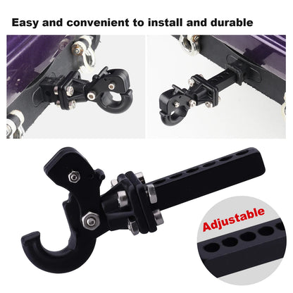 Hobbypark Metal Scale Trailer Hitch Tow Hook Drop Hitch Receiver for 1/10 RC Crawler Traxxas TRX4 Axial SCX10 Rear Bumper Parts