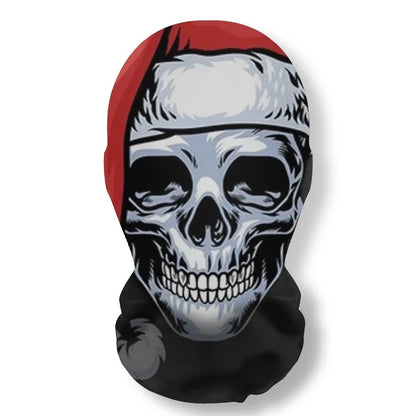 Christmas Series Skull Mask Party Cosplay Santa Claus Elastic Mesh Breathable Full Face Masks Funny Props Balaclava Headcovers