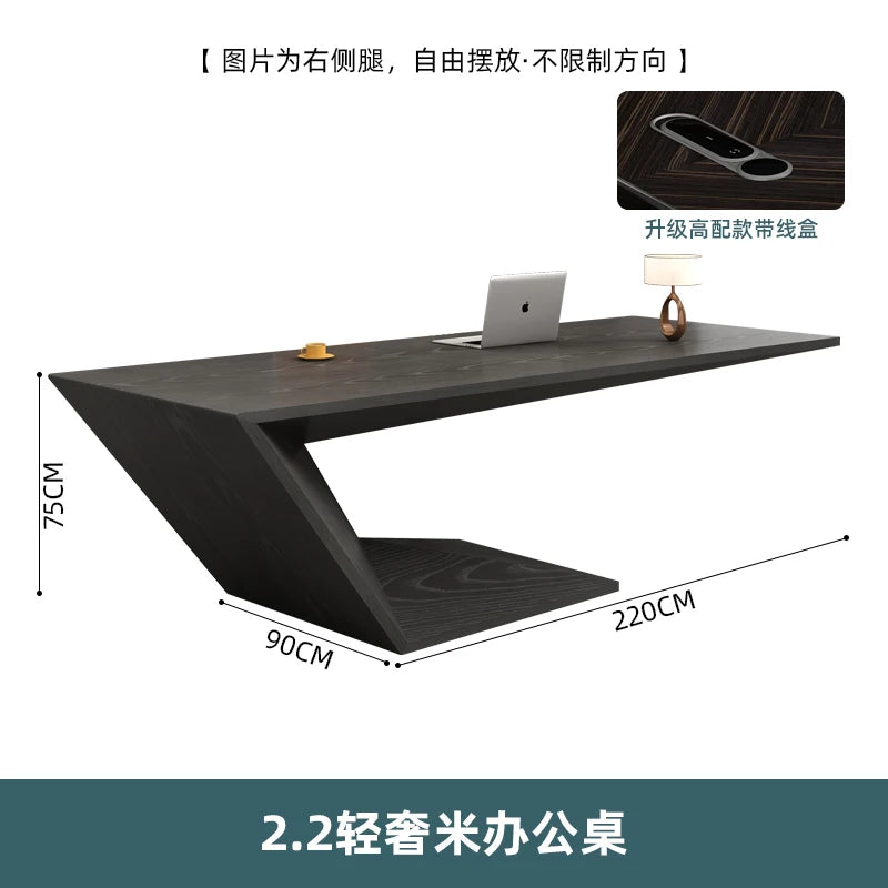 LJY Creativity Modern Computer Desks Designer Conference Work Reception Office Desk European Art Mesa Escritorio Office Furnitur