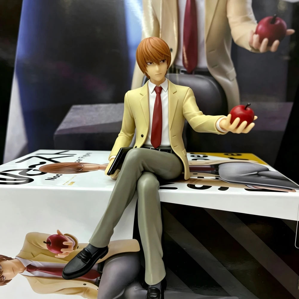 16CM Yagami Light Figure Death Note Anime Noodle Stopper Figure Desktop Golf Model Toy Gift Collection Ornaments PVC Dolls