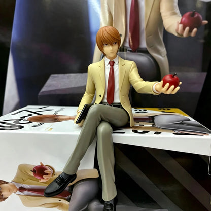 16CM Yagami Light Figure Death Note Anime Noodle Stopper Figure Desktop Golf Model Toy Gift Collection Ornaments PVC Dolls