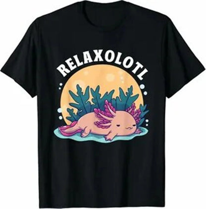 I AXOLOTL QUESTIONGS Children Boy Girl T shirt 2026 New Summer Short Sleeve T-Shirt Cute Style kidS casual SPORTS Tops