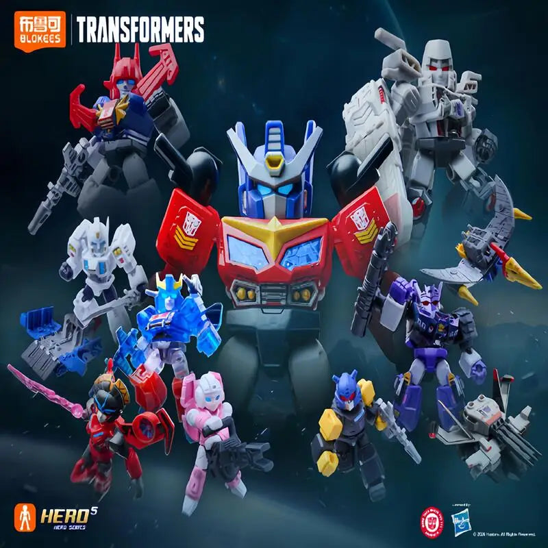 Blokees Transformers Galaxy Version 8 Beast Wars Lio Convoy Galvatron Magmatron Action Figure Assembly Model Toy Birthday Gift
