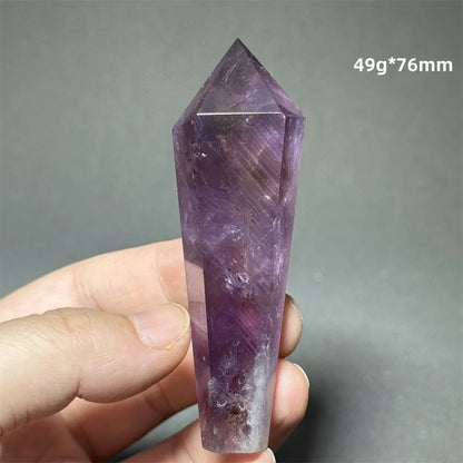 Amethyst Scepter Natural Mineral Quartz Gem Aura Spiritual Meditation Treatment Energy Home Garden Feng Shui Decoration