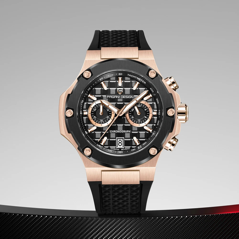 2026 New PAGANI DESIGN Men's Quartz Watches Top Luxury Chronograph Watch Men VK64 Sports Waterproof Luminous AR Sapphire Clock