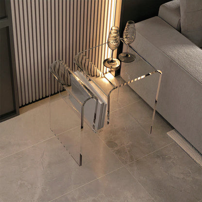 Luxury Transparent Acrylic Coffee Tables,Living Room Sofa Side,Small Table,Home Furniture,Bedroom Bedside Cabinet, Customized