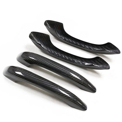 Carbon Fiber Door Handle Dry Carbon Door Handle Housing Shell Protective Cover for Porsche Macan Cayenne 2010-2023