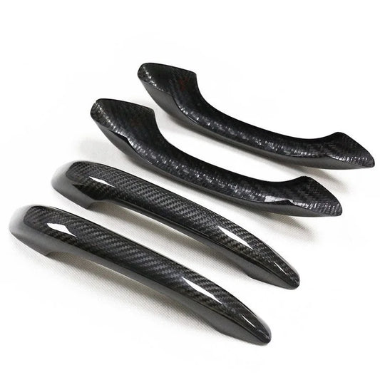 Carbon Fiber Door Handle Dry Carbon Door Handle Housing Shell Protective Cover for Porsche Macan Cayenne 2010-2023