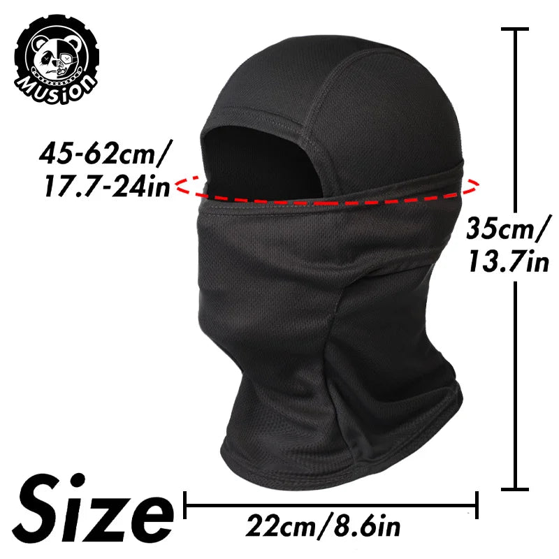 Musion Fashion Print Face Balaclava Tube Mask Motorcycle Windproof Dustproof Sunscreen Unisex Bandana Original Headband Scarf