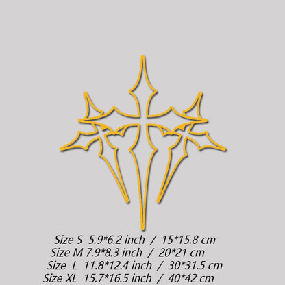 High-Quality Waterproof Three-Cross Stickers for Your Car Faith Expression in a Beautiful Design Automotive Decal