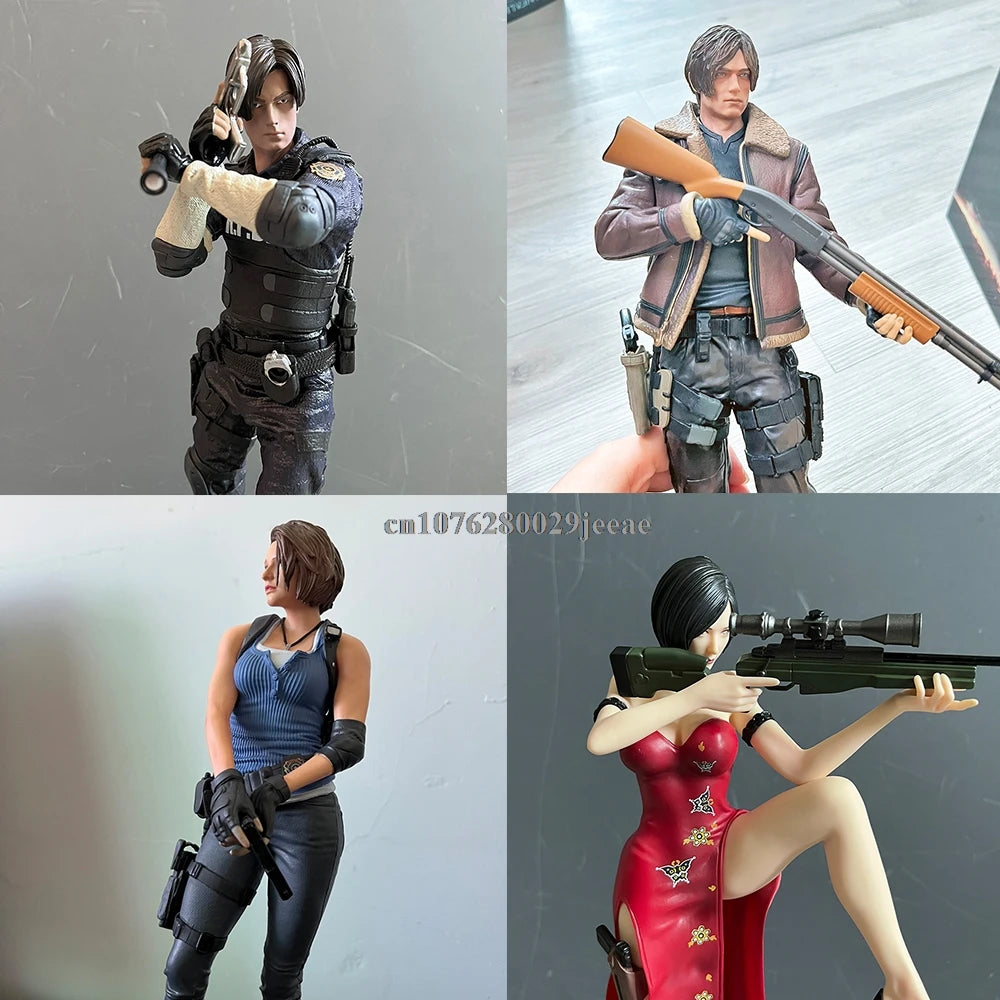 Biohazard Game Figure Biohazard Ada Wong Figure Jill Valentine Leon Kennedy Anime Figure Collection PVC Model Birthday Gifts