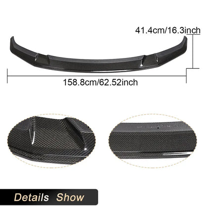 Full Carbon Fiber Front Bumper Lip Spoiler for BMW F87 M2 Competition M2C Coupe 2018-2020 Car Front Lip Chin Apron Body Kit