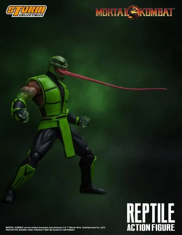 100% Original Box Storm Collectibles Mortal Kombat VS Series Reptile 1/12 Scale BBTS Transparent Arm In Stock Anime Figure Model