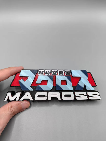 Robotech / Macross Logo three-dimensional font, standee, nameplate, emblem, high - appearance - level decorative ornament.