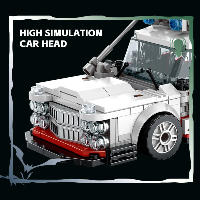 Technical GHOSTBUSTERS ECTO-1 Sets Building Blocks Kit STEM Educational Birthday Gift for Boys Model Assembly Project