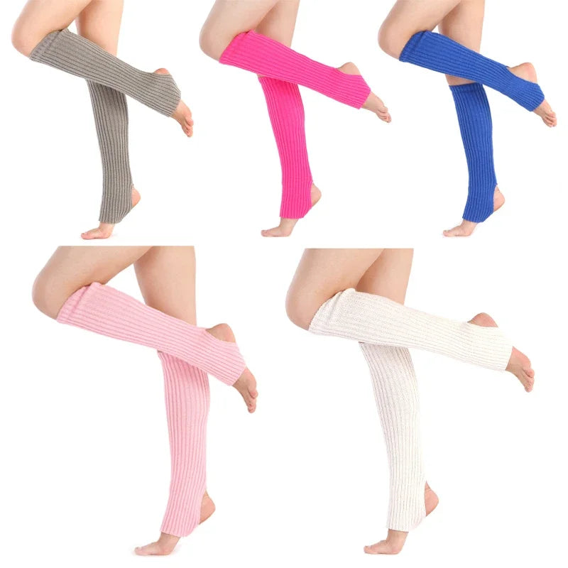 50cm Women Sweet Japanese Lolita Leg Warmers for Girls Gothic Long Socks Y2K Knitted Dance Yoga Cosplay Heap Socks