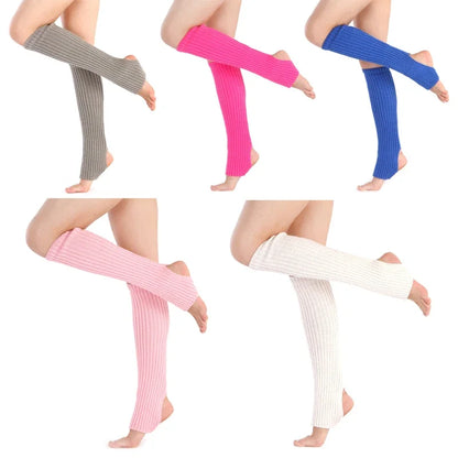 50cm Women Sweet Japanese Lolita Leg Warmers for Girls Gothic Long Socks Y2K Knitted Dance Yoga Cosplay Heap Socks