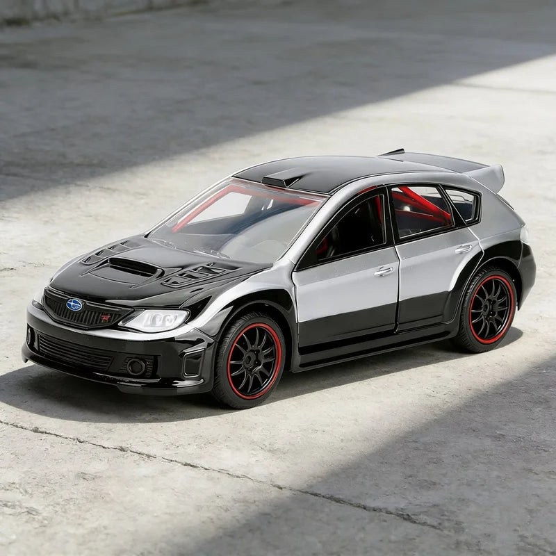 1:32 Impreza WRX STI Alloy Modified Sports Car Model Diecast Metal Track Racing Car Vehicles Model High Simulation Kids Toy Gift