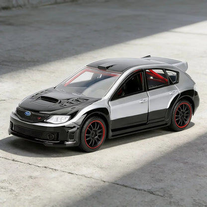1:32 Impreza WRX STI Alloy Modified Sports Car Model Diecast Metal Track Racing Car Vehicles Model High Simulation Kids Toy Gift