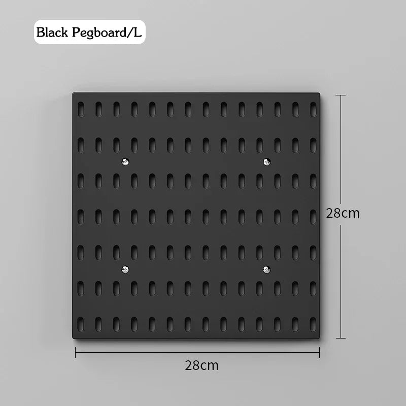 DIY Pegboard Accessories No Punching Kitchen Organization Shelf Storage Box Hooks Wall Organizer Crafts For Garage Room