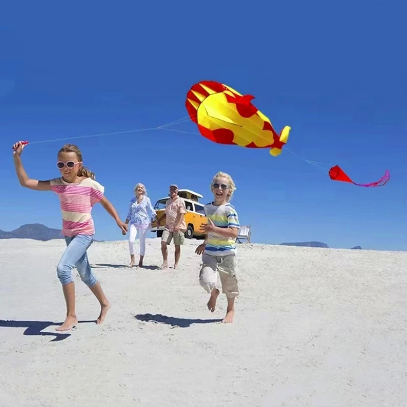 Dolphin kite flying nylon soft kite line animal kites inflatable kite reel outdoor toys Kite surfing beach kites sport parachute