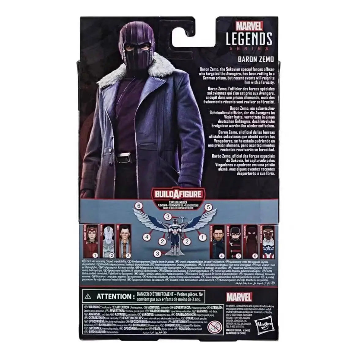 Original Hasbro Marvel Legends Baron Zemo Anime Model Figure Gift Toy Collection